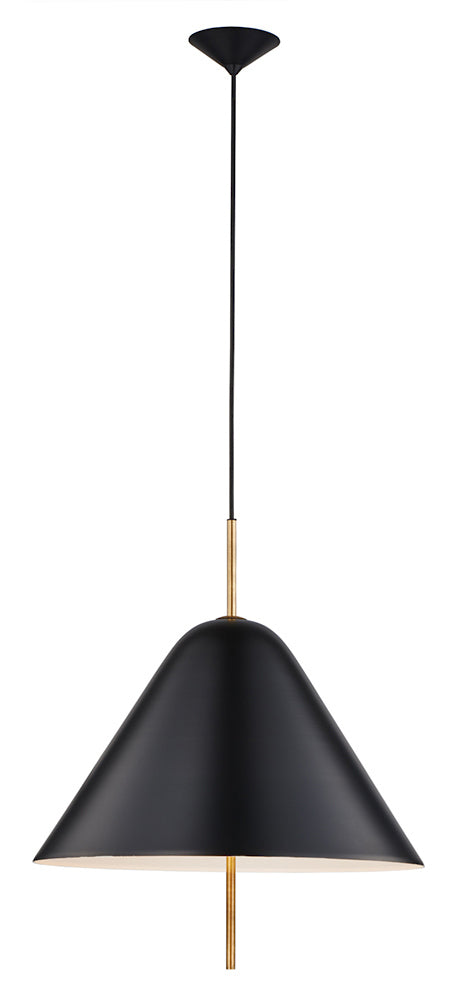 Stone Spin PD335MBLE124M Pendant Light - Satin Brass