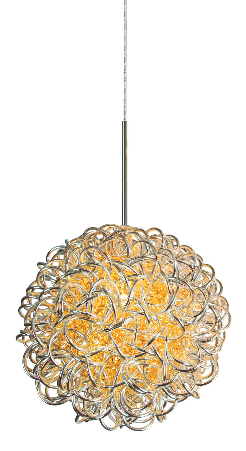 Stone Kurly PD536SIPNX3R Pendant Light - Polished Nickel
