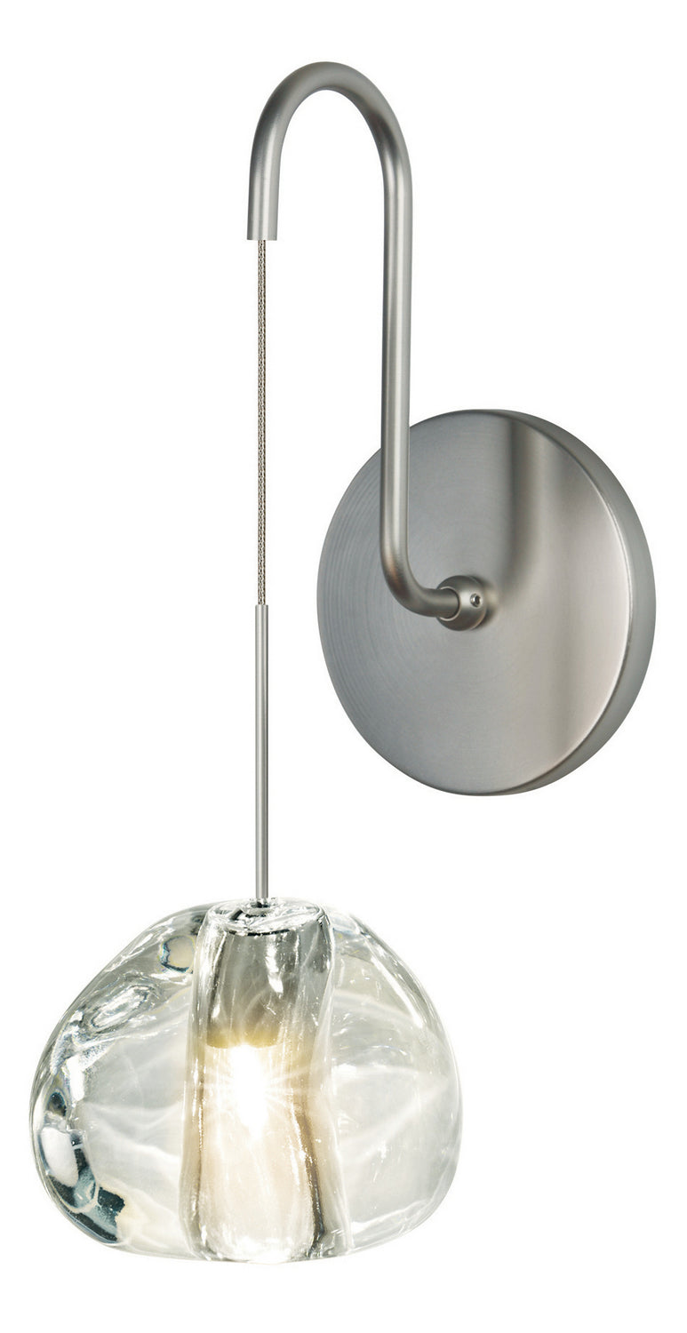 Stone Blob WS085CRSNL2 Wall Light - Satin Nickel