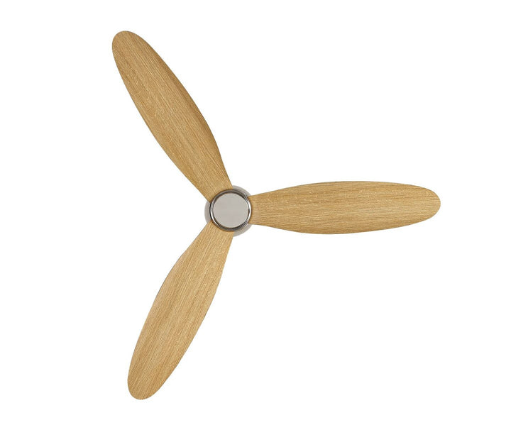 Beacon Radar 21051901 Ceiling Fan - Brushed Chrome and Teak, Teak/