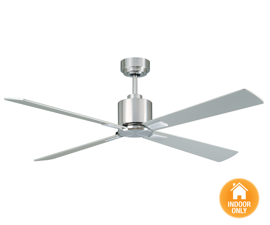 Beacon Climate 210520010 Ceiling Fan - Brushed Chrome and Silver, Silver/