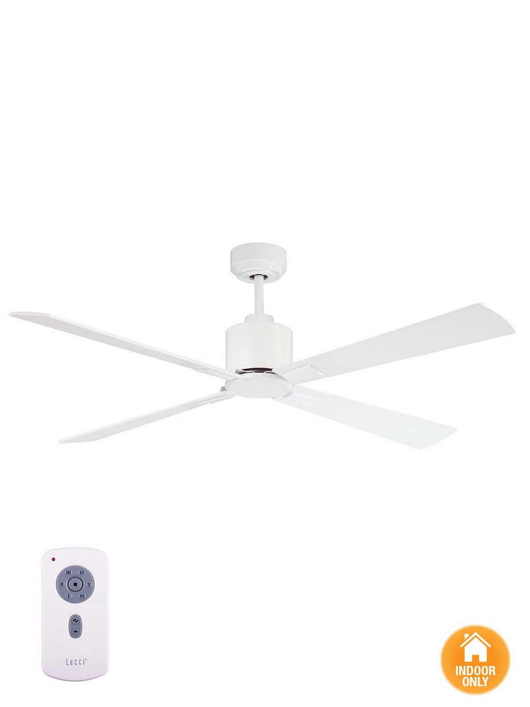 Beacon Climate 210521010 Ceiling Fan - White, White/