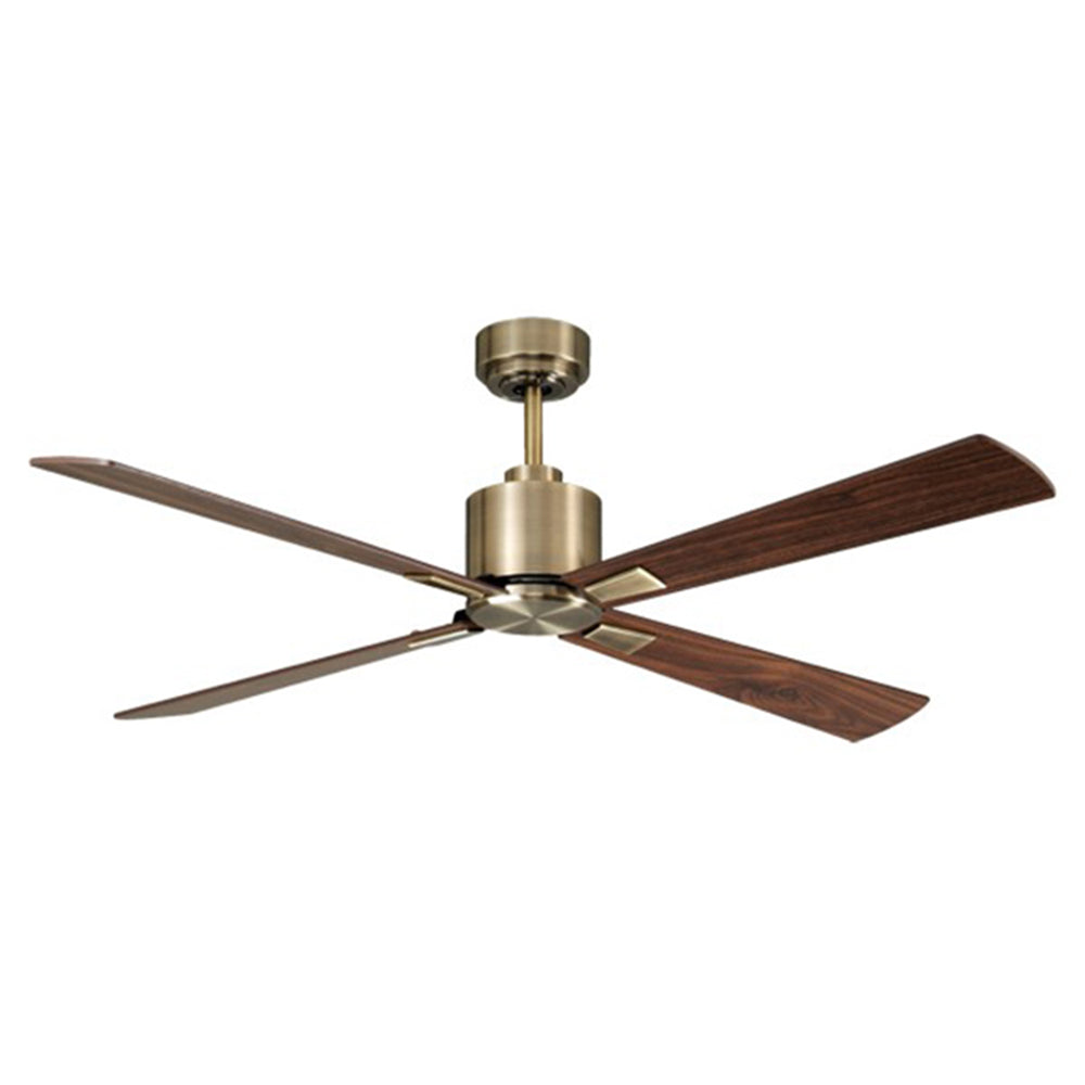 Beacon Climate 210522010 Ceiling Fan - Antique Brass and Walnut, Walnut/