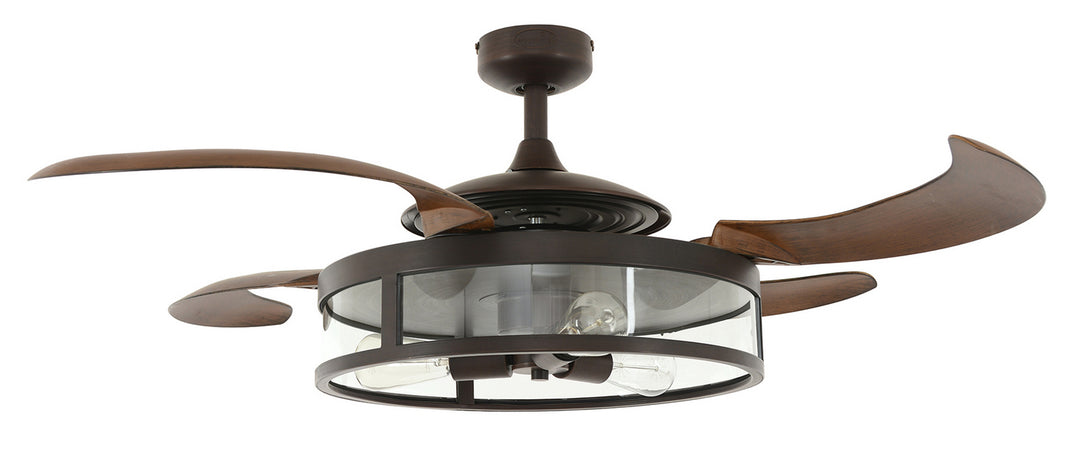 Beacon Classic 212925010 Ceiling Fan - Oil Rubbed Bronze and Dark Koa, Dark koa/