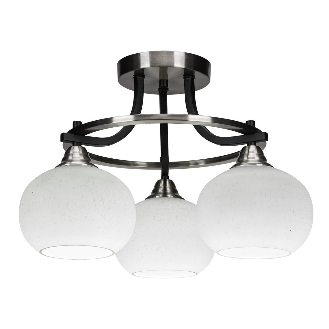 Toltec Paramount 3417-mbbn-212 Ceiling Light - Matte Black & Brushed Nickel