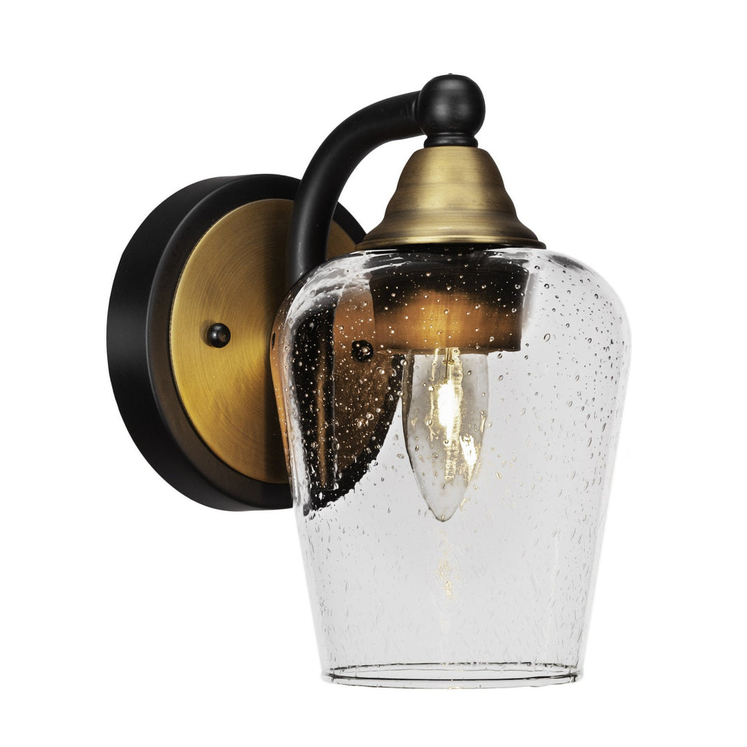 Toltec Paramount 3421-mbbr-210 Wall Sconce Light - Matte Black & Brass