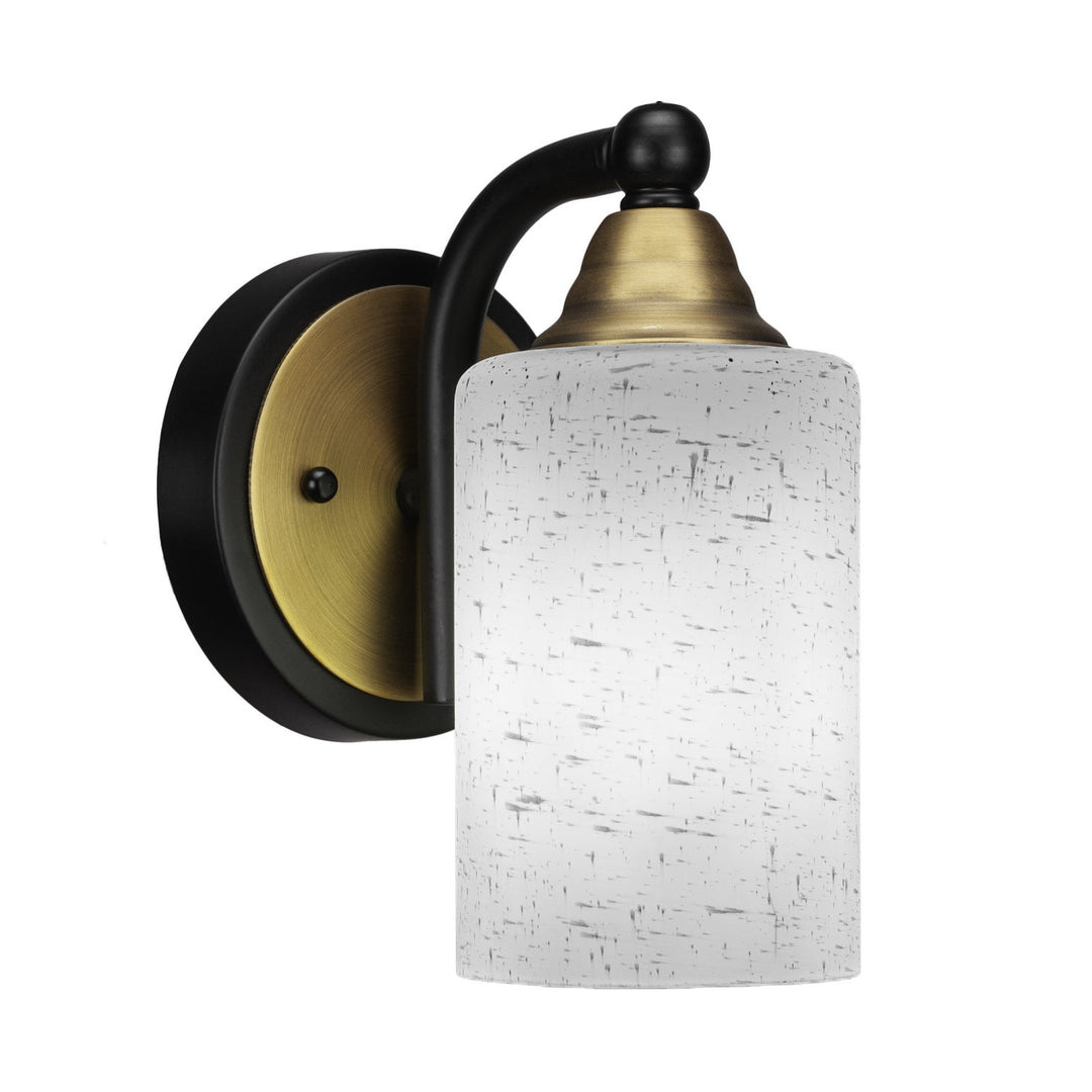 Toltec Paramount 3421-mbbr-310 Wall Sconce Light - Matte Black & Brass