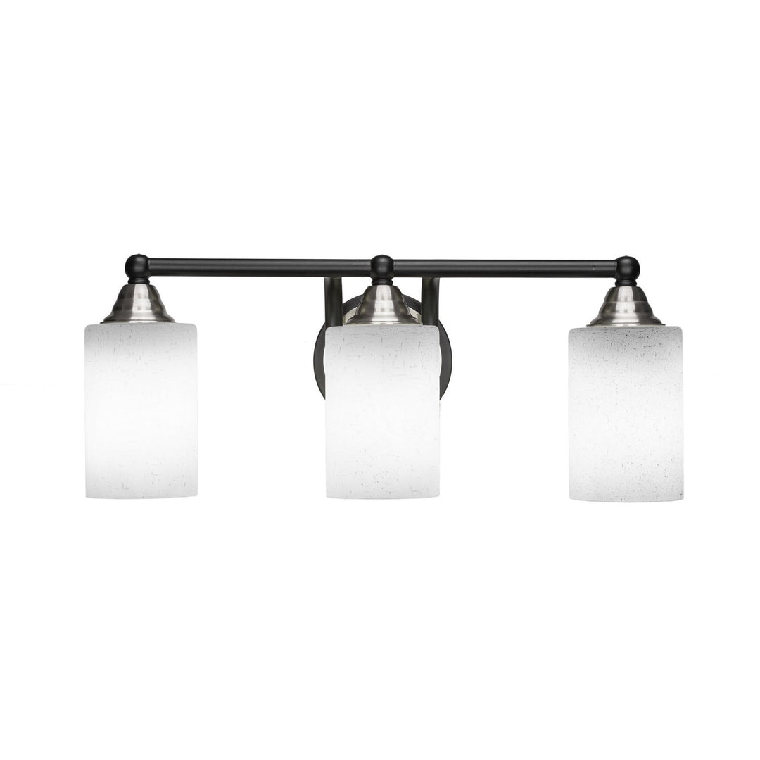 Toltec Paramount 3423-mbbn-310 Bath Vanity Light 21 in. wide - Matte Black & Brushed Nickel