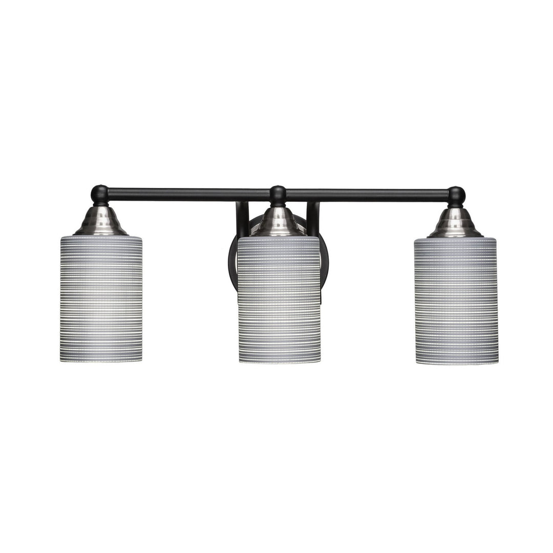 Toltec Paramount 3423-mbbn-4062 Bath Vanity Light 30 in. wide - Matte Black & Brushed Nickel