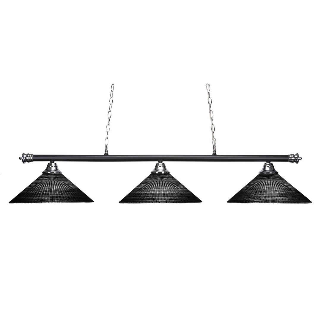 Toltec Oxford 373-chmb-4019 Pendant Light - Chrome & Matte Black