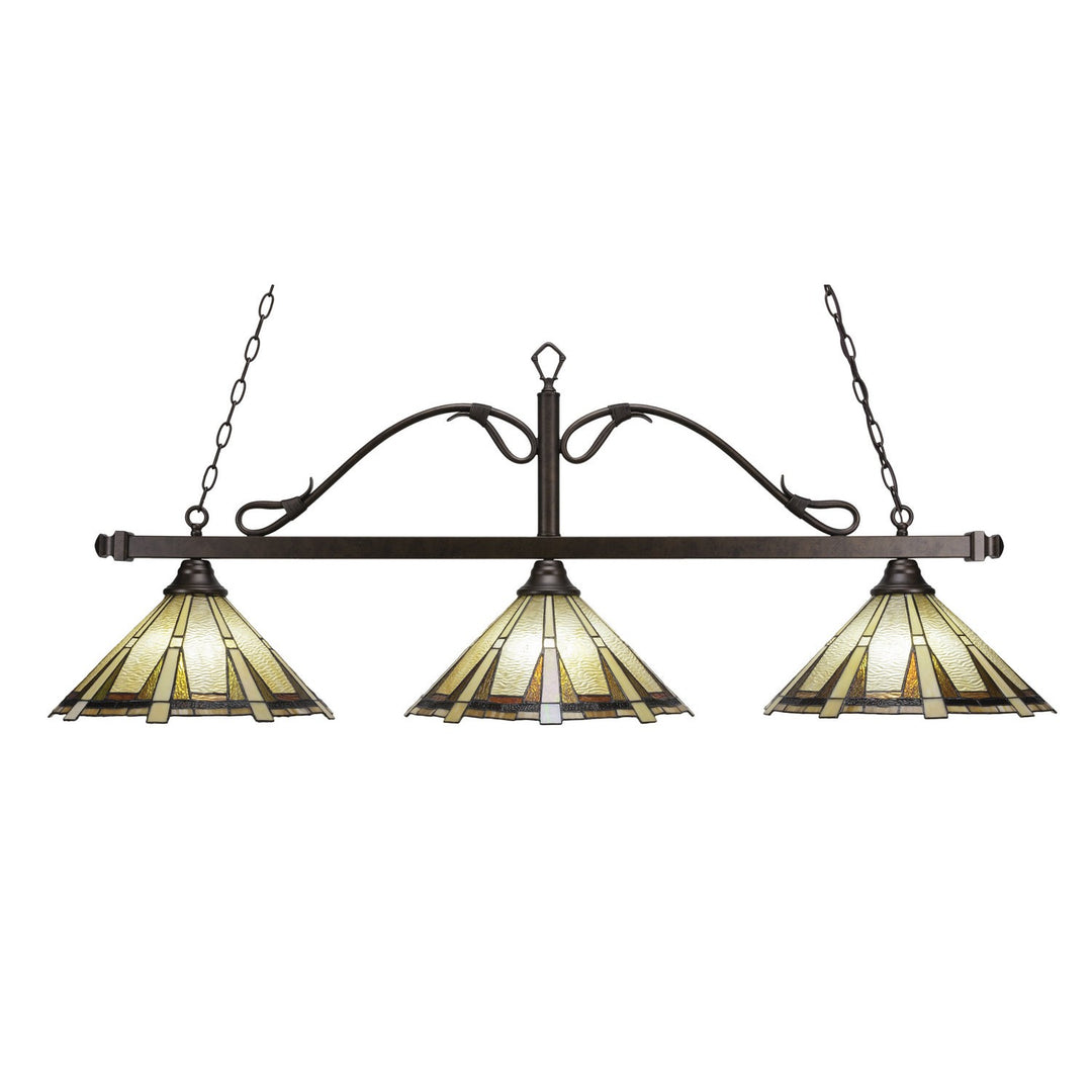 Toltec Scroll 823-brz-934 Pendant Light - Bronze