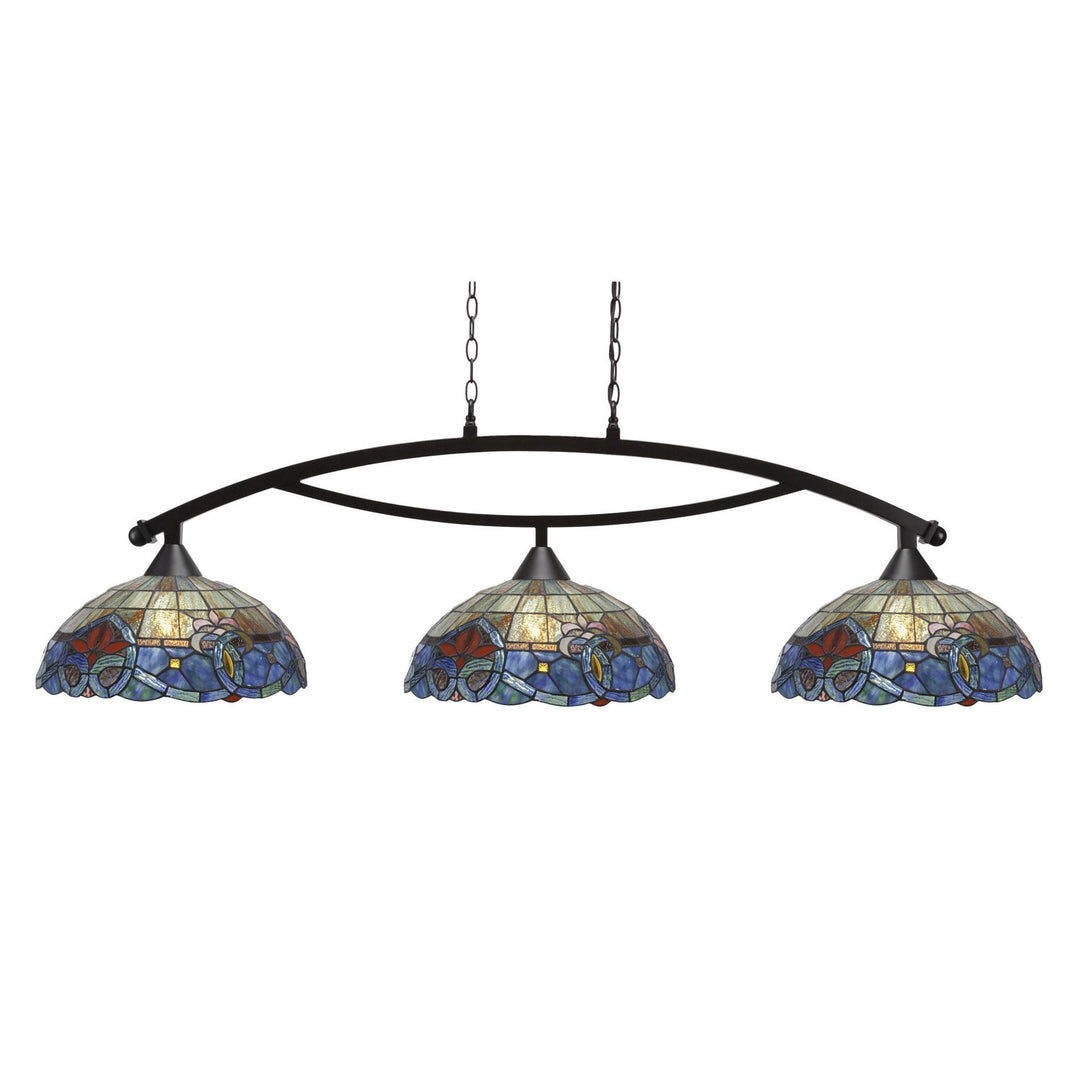 Toltec Bow 873-dg-935 Pendant Light - Dark Granite