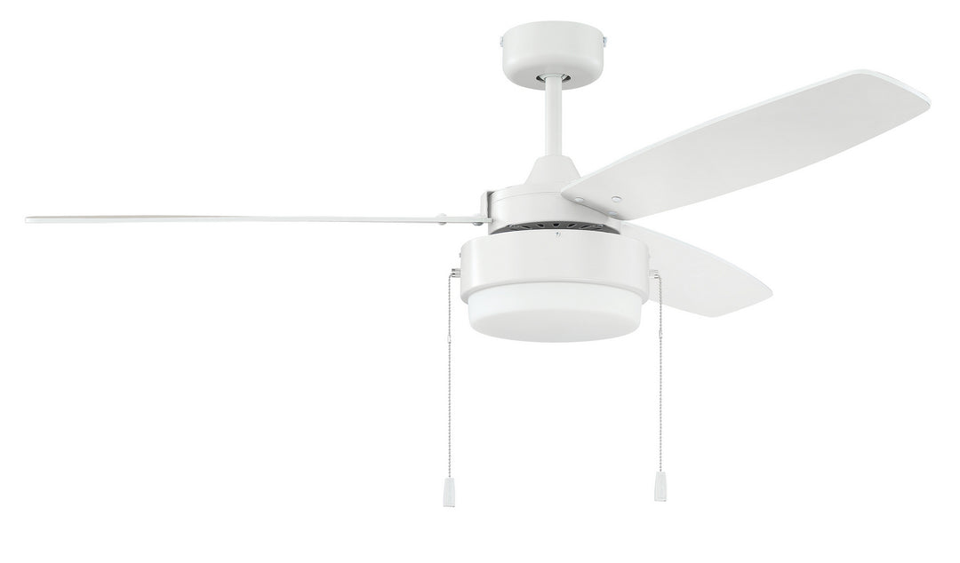 Craftmade Intrepid INT52W3 Ceiling Fan 52 - White, White/Ash/