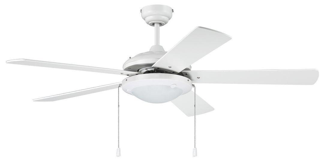 Craftmade Nikia NIK52W5 Ceiling Fan 52 - White, Ash/White/