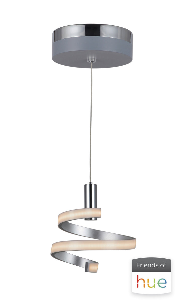 Craftmade Hue Pendant P816MSCH-HUE Pendant Light - Matte Silver/Chrome