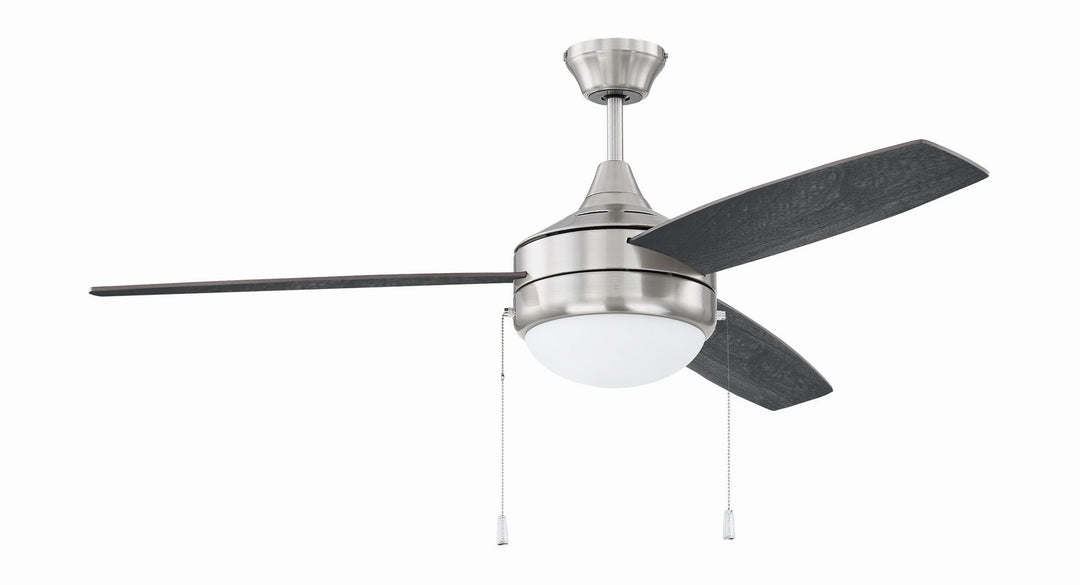 Craftmade Phaze 3 Blade PHA52BNK3-BNGW Ceiling Fan 52 - Brushed Polished Nickel, Brushed Nickel/Greywood/