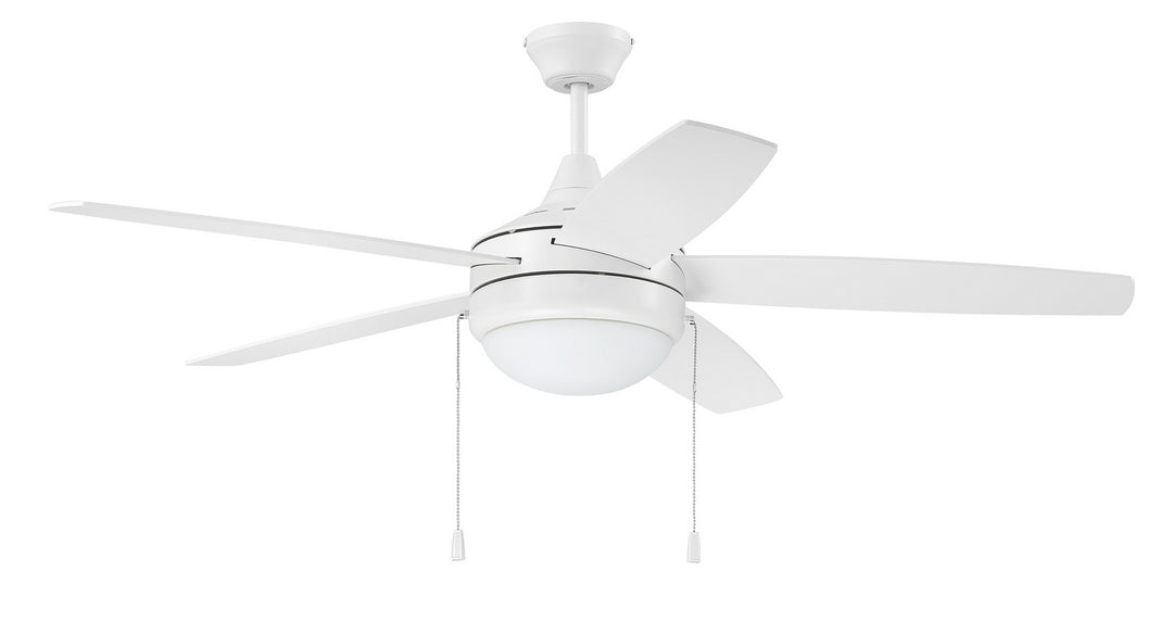 Craftmade Phaze 5 Blade PHA52W5 Ceiling Fan 52 - White, White/White/