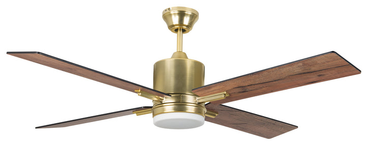 Craftmade Teana TEA52SB4 Ceiling Fan 52 - Satin Brass, Flat Black/Mesquite/