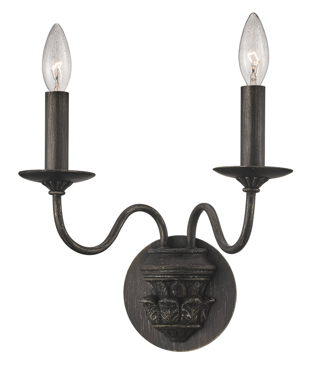 Troy Poppy Hill B6822 Wall Light - Pompeii Silver