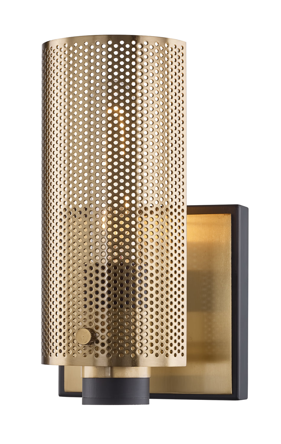 Troy Pilsen B6871 Wall Sconce Light - Modern Bronze And Aged Brass