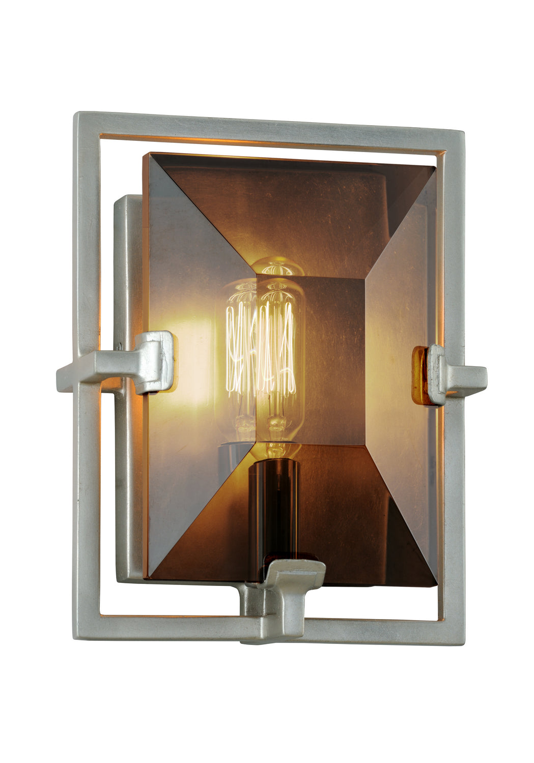 Troy Prism B7092 Wall Light - Silver Leaf
