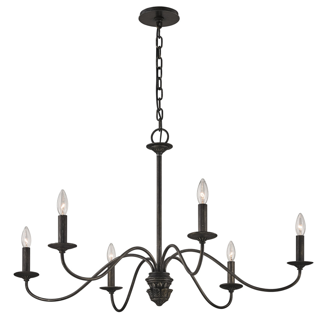 Troy Poppy Hill F6825 Chandelier Light - Pompeii Silver