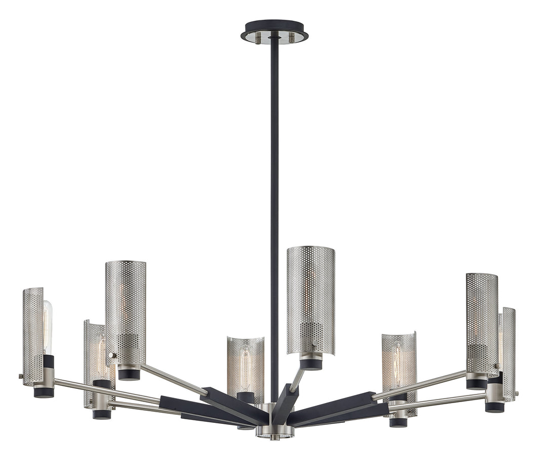 Troy Pilsen F7118 Chandelier Light - Carbide Blk W Satin Nickel