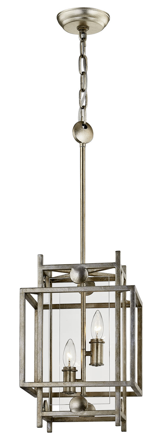 Troy Crosby F7132 Pendant Light - Antique Silver Leaf