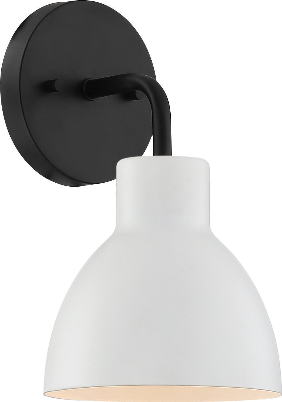 Nuvo Sloan 60-6784 Wall Light - Matte Black / Matte White