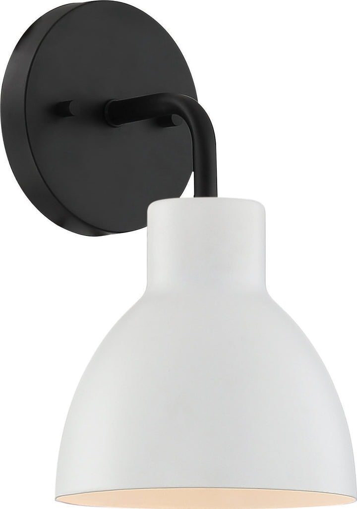 Nuvo Sloan 60-6784 Wall Light - Matte Black / Matte White