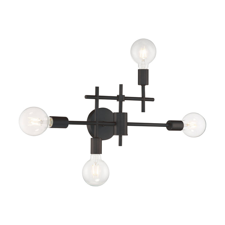 Nuvo Delphi 60-6861 Bath Vanity Light 23 in. wide - Black