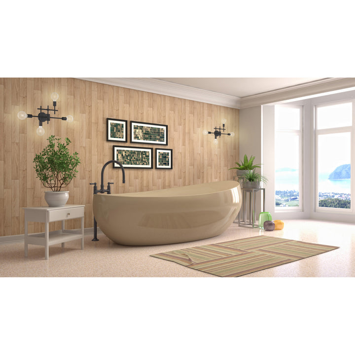 Nuvo Delphi 60-6861 Bath Vanity Light 23 in. wide - Black