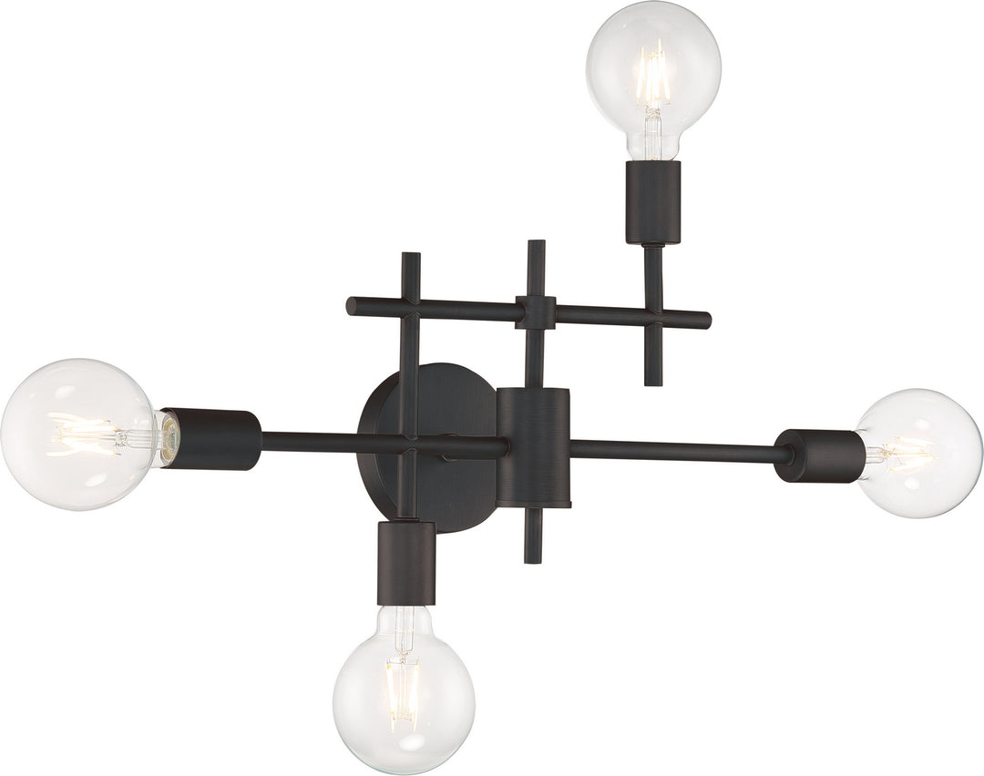 Nuvo Delphi 60-6861 Bath Vanity Light 23 in. wide - Black
