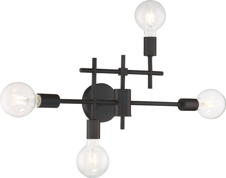 Nuvo Delphi 60-6861 Bath Vanity Light 23 in. wide - Black