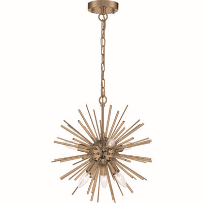 Nuvo Cirrus 60-6992 Chandelier Light - Vintage Brass