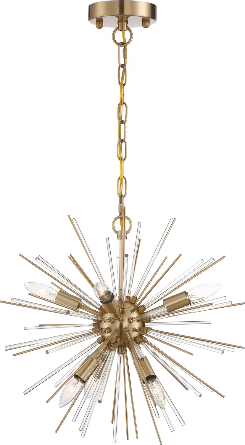 Nuvo Cirrus 60-6992 Chandelier Light - Vintage Brass