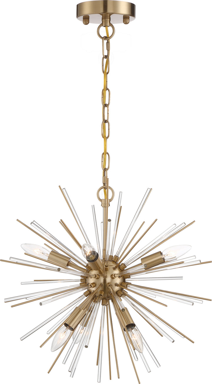 Nuvo Cirrus 60-6992 Chandelier Light - Vintage Brass