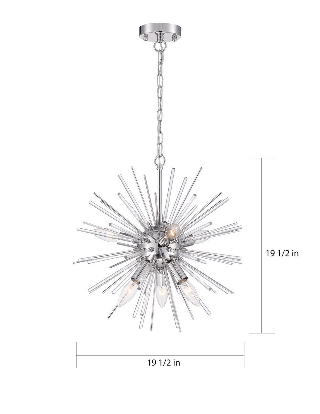 Nuvo Cirrus 60-6993 Chandelier Light - Polished Nickel