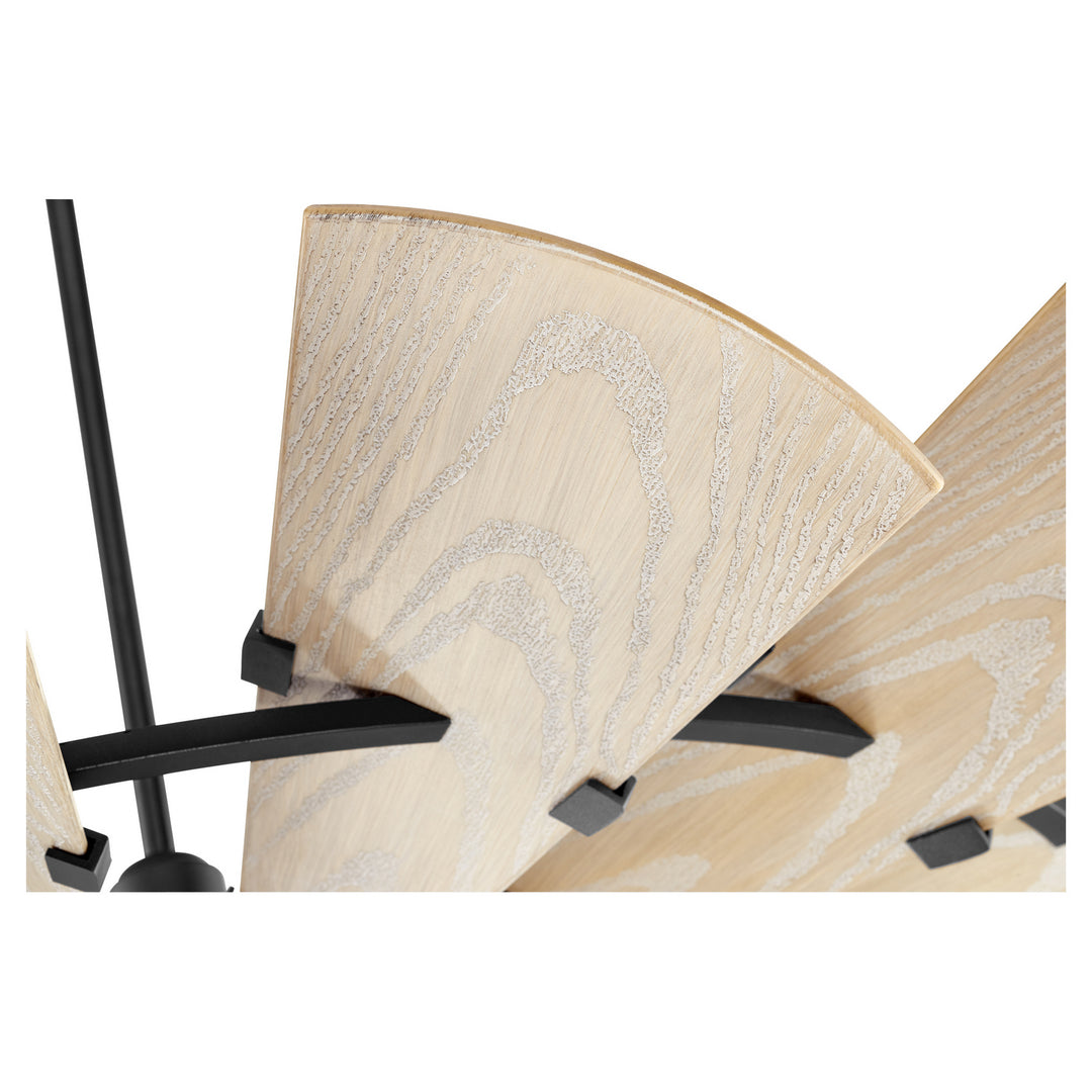 Quorum Windmill 196015-69 Ceiling Fan 52 in. - Textured Black, Weathered Oak