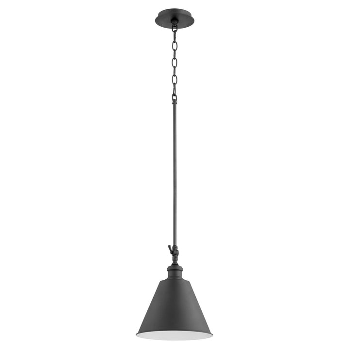 Quorum Metal Cone 3391-69 Pendant Light - Textured Black