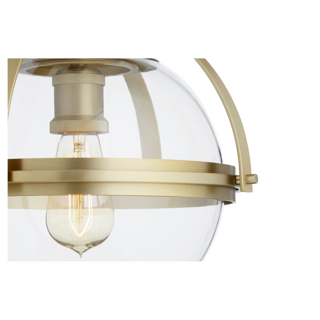 Quorum  38-13-80 Ceiling Light - Aged Brass