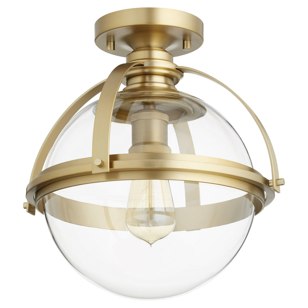 Quorum  38-13-80 Ceiling Light - Aged Brass