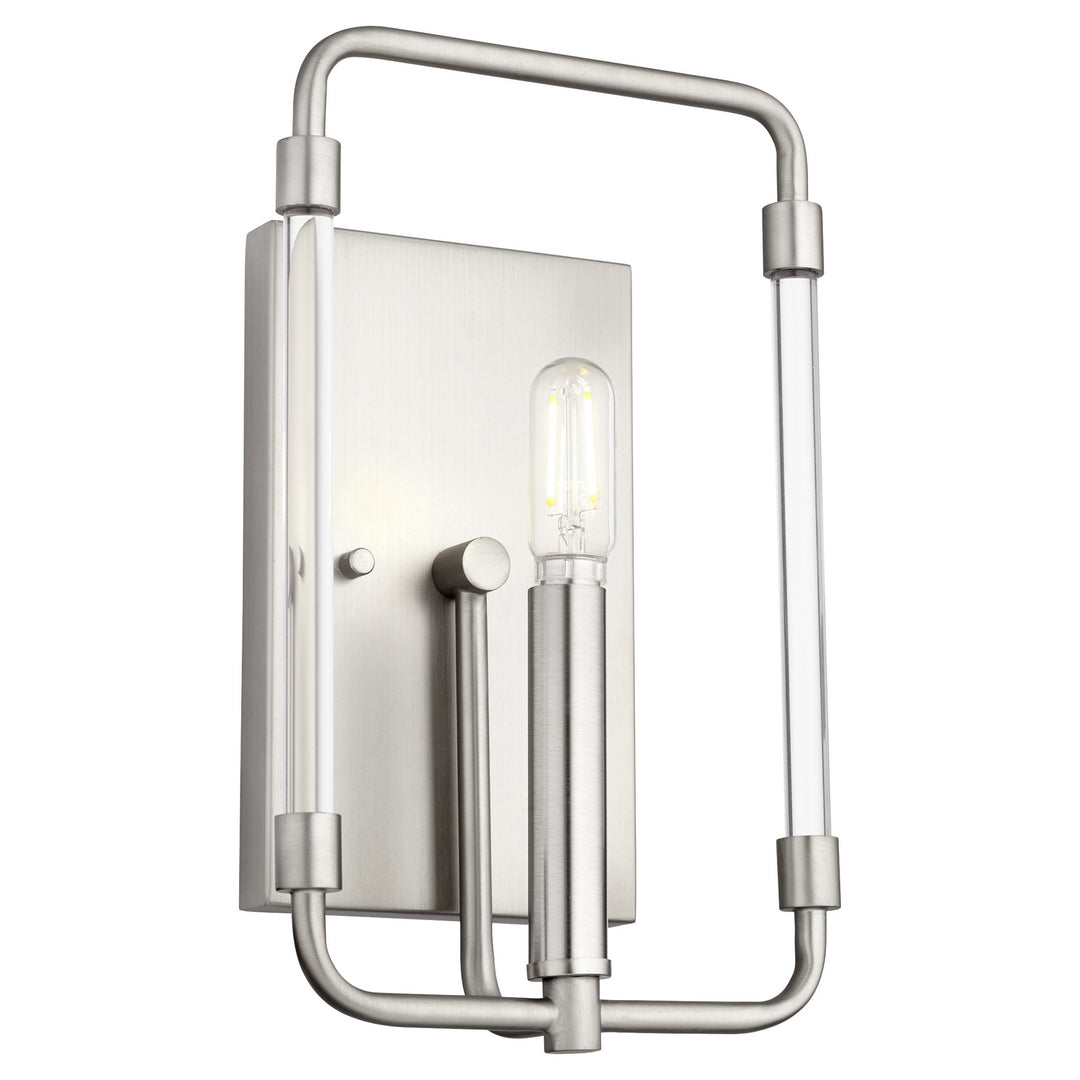 Quorum Optic 5114-1-65 Wall Sconce Light - Satin Nickel