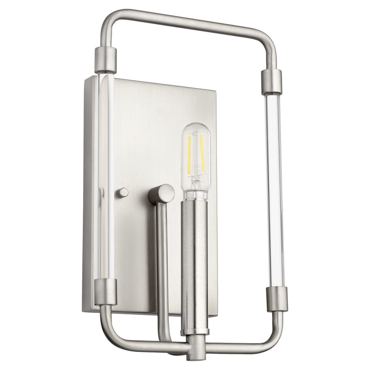 Quorum Optic 5114-1-65 Wall Sconce Light - Satin Nickel