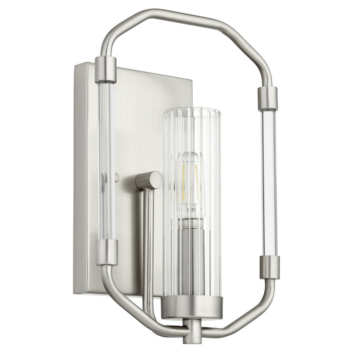 Quorum Citadel 5163-1-65 Wall Sconce Light - Satin Nickel