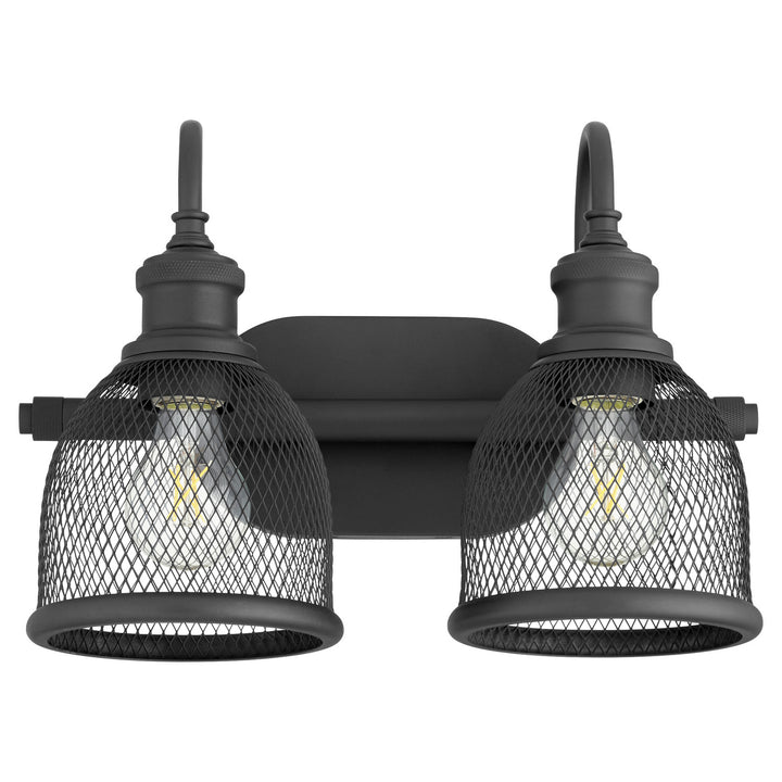Quorum Omni 5212-2-69 Bath Vanity Light 15 in. wide - Textured Black
