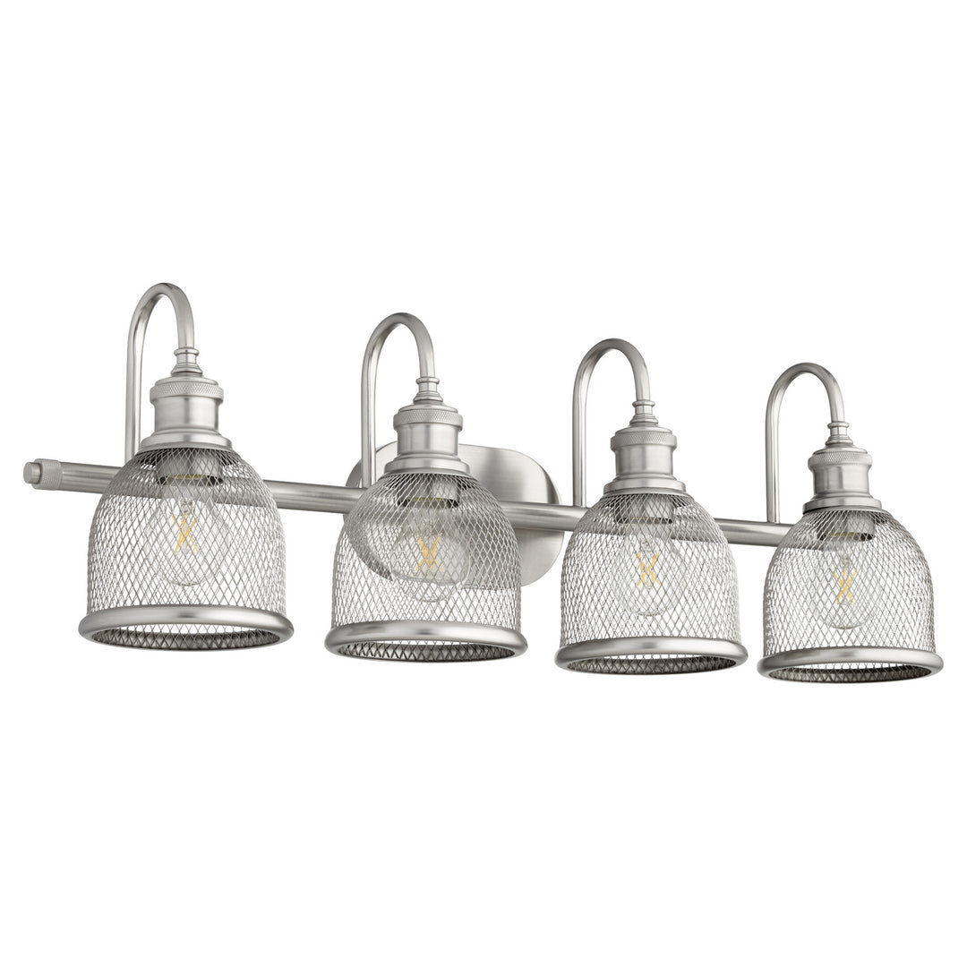 Quorum Omni 5212-4-65 Bath Vanity Light 31 in. wide - Satin Nickel