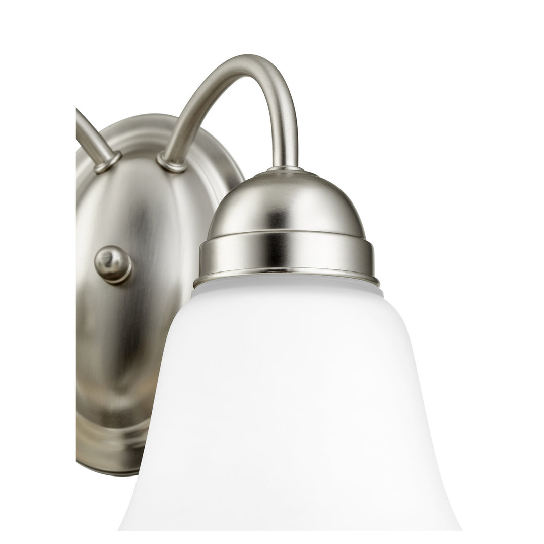 Quorum 5404 Series 5404-2-65 Bath Vanity Light 12 in. wide - Satin Nickel