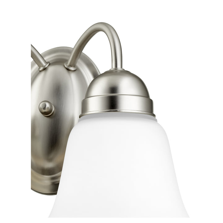 Quorum 5404 Series 5404-2-65 Bath Vanity Light 12 in. wide - Satin Nickel