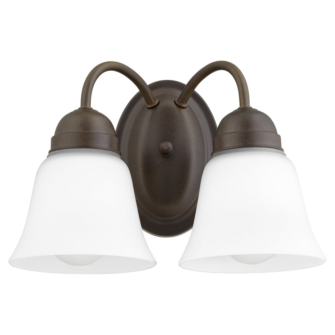 Quorum 5404 Series 5404-2-86 Bath Vanity Light 12 in. wide - Oiled Bronze